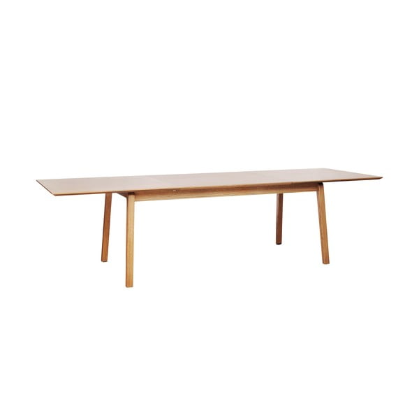 Prailginamas valgomojo stalas su ąžuolo dekoro stalviršiu 95x190 cm Bari – Unique Furniture-image-3