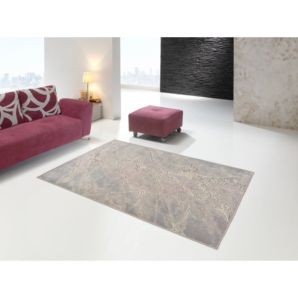 Pilkos ir smėlio spalvos viskozės kilimas Universal Margot Marble, 160 x 230 cm-image-1