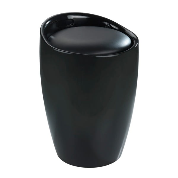 Juodas skalbinių krepšys ir taburetė viename Wenko Candy, 20 l-image-2