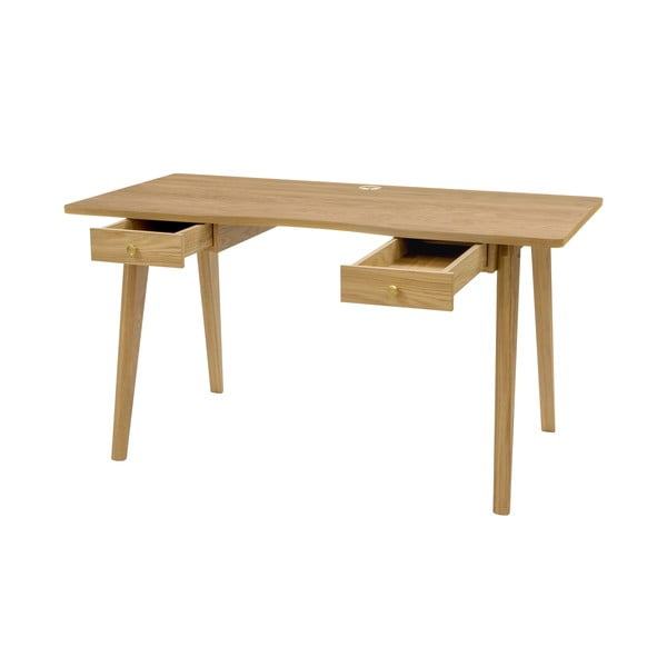 Rašomasis stalas iš ąžuolo 70x140 cm Nice – Woodman-image-3