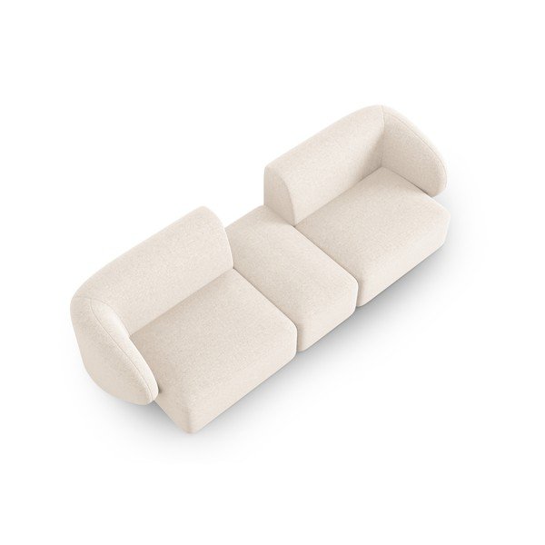 Smėlio spalvos iš šenilinio audinio sofa 246 cm Paolo – Milo Casa-image-1