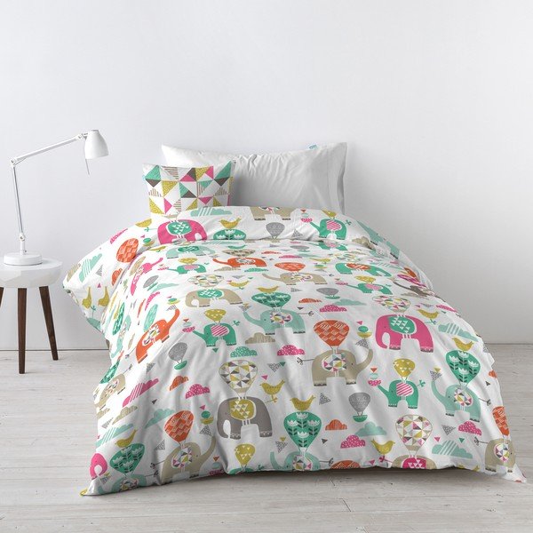 Lininis audinys, įtrauktas Moshi Moshi Elephant Parade, 140 x 200 cm-image-3