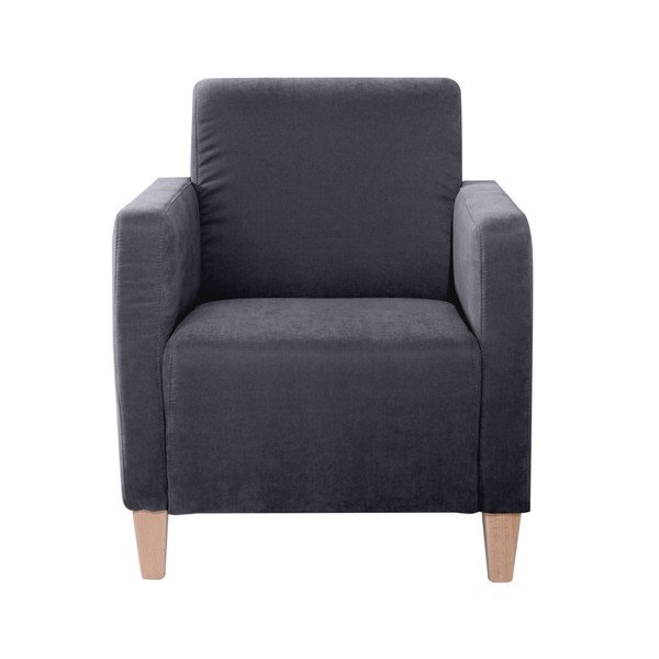 Antracito spalvos fotelis "Max Winzer Milla Velor-image-1