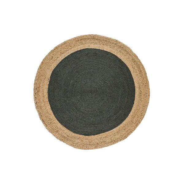 Apvalios formos kilimas pilkos spalvos/natūralios spalvos ø 120 cm Mahon – Universal