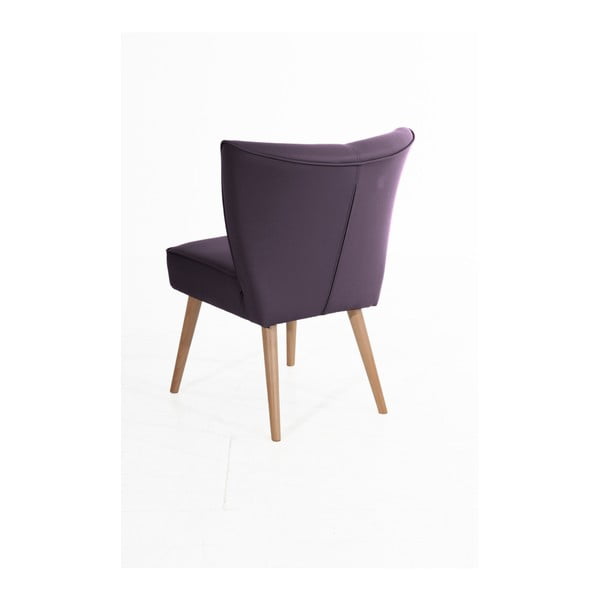 Violetinės spalvos dirbtinės odos fotelis "Max Winzer Beni Imitation-image-1