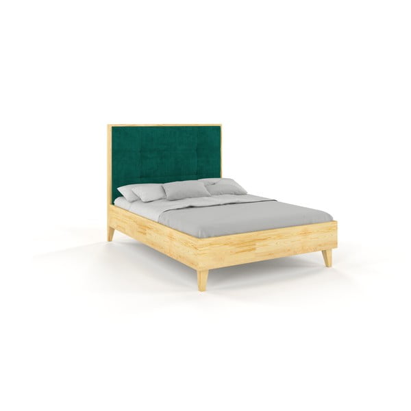 Dvigulė lova iš pušies medienos Skandica Frida, 200 x 200 cm