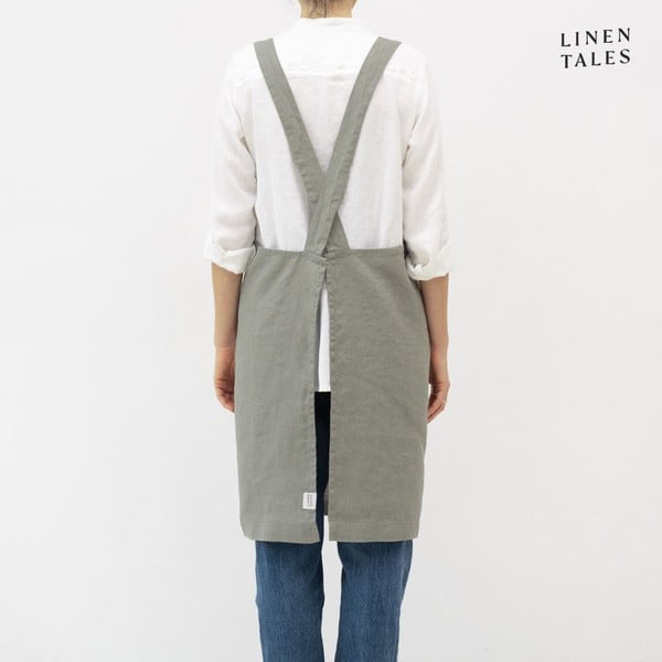 Prijuostė iš lino Khaki – Linen Tales-image-1