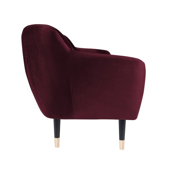 Raudonos spalvos sofa su juodomis kojomis Mazzini Sofas Amelie, 158 cm-image-3