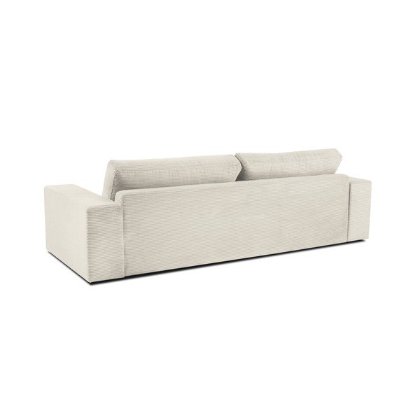 Smėlio spalvos aksominė sofa-lova Milo Casa Donatella-image-3