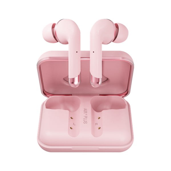 Rožiniai belaidžiai klausos aparatai Happy Plugs Air 1 Plus In-Ear