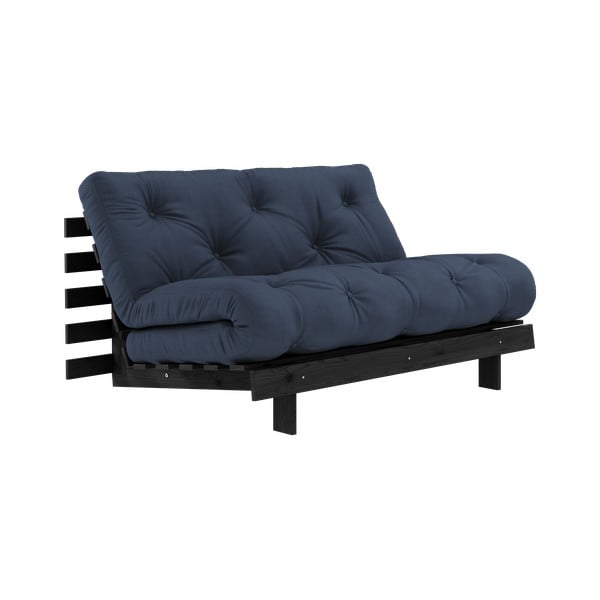 Sulankstoma sofa tamsiai mėlynos spalvos 140 cm Roots Black Night – Karup Design