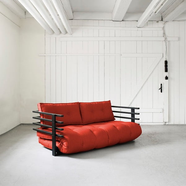 Sofa lova "Karup Funk" juoda/raudona