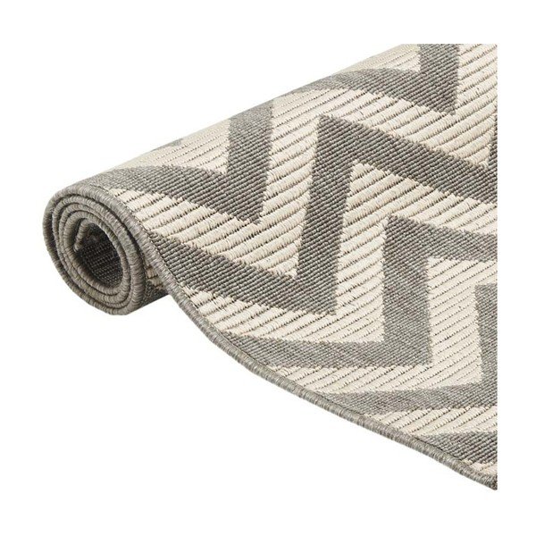 Pilkas, didelio atsparumo kilimas Webtappeti Zigzag, 200 x 285 cm-image-2