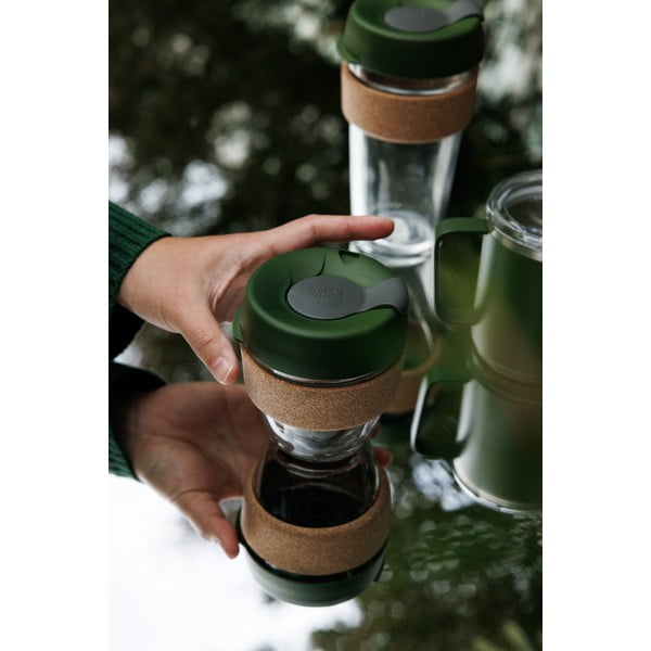 Kelioninis puodelis (ne termo) žalios spalvos 454 ml Brew Cork Pine L – KeepCup-image-2