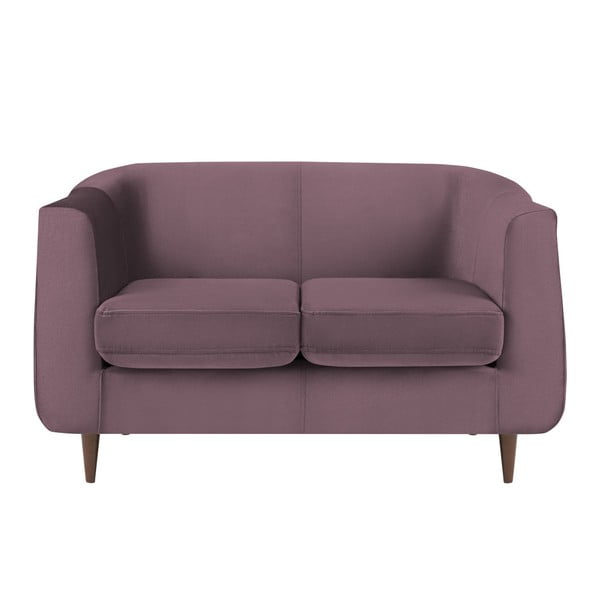Violetinio aksomo sofa "Kooko Home Glam", 125 cm