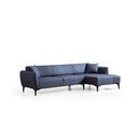 Mėlyna kampinė sofa  Belissimo, dešinysis kampas – Balcab Home