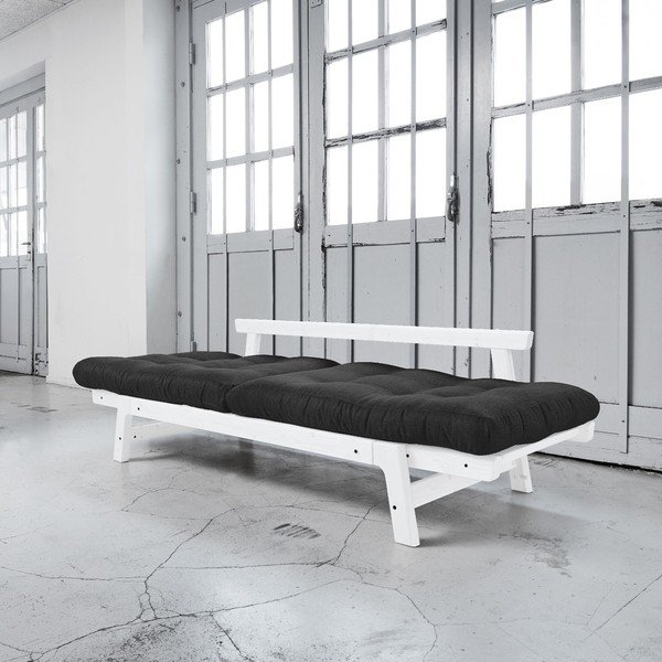 Sofa lova "Karup Step" balta/tamsiai balta-image-3