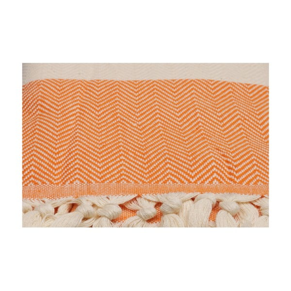 Oranžinis vandenyno rankšluostis, 180 x 100 cm-image-3