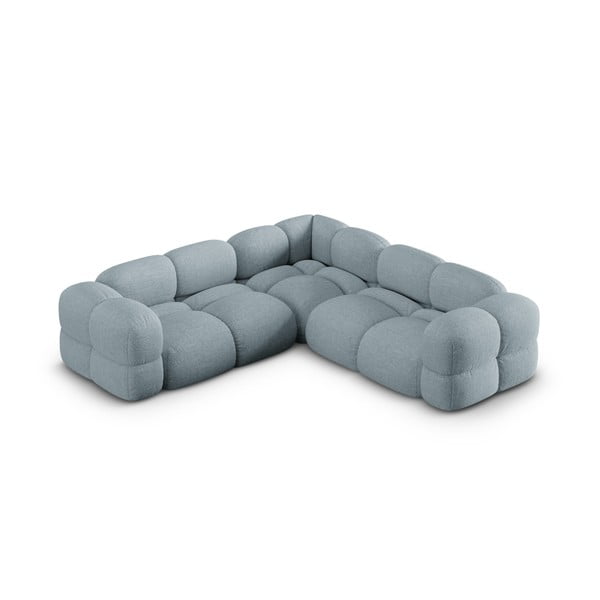 Šviesiai mėlynos spalvos kampinė sofa Loretto – Cosmopolitan Design-image-3