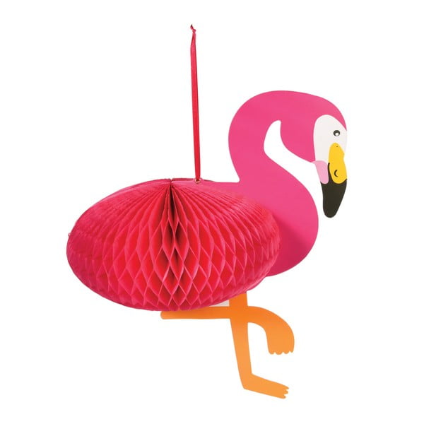 Pakabinama popierinė dekoracija Rex London Flamingo Honeycomb