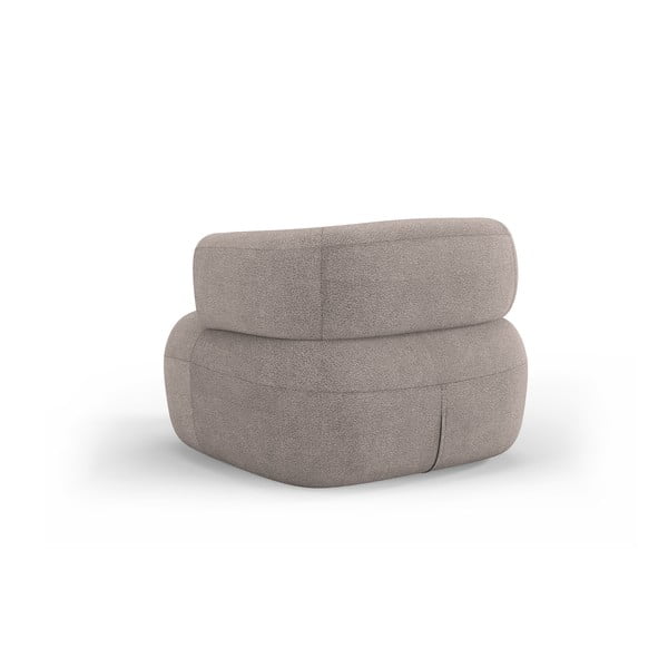 Iš boucle krėslas smėlio spalvos Jenny – Micadoni Home-image-3