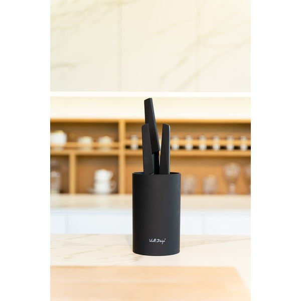 Juodas peilių stovas Vialli Design Universal-image-4