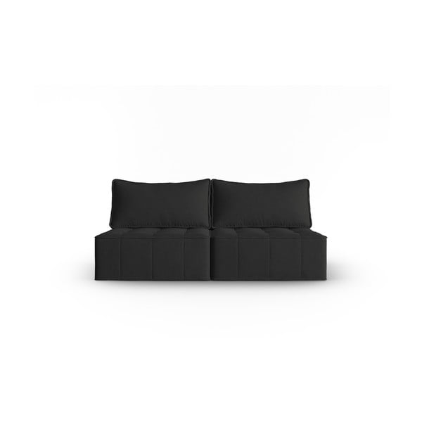 Sofa juodos spalvos 160 cm Mike – Micadoni Home