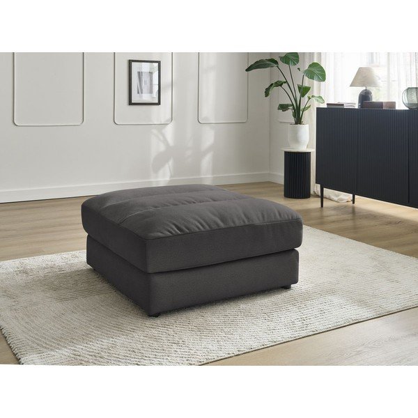 Juodos spalvos taburetė iš velveto Sierra – Bobochic Paris-image-1