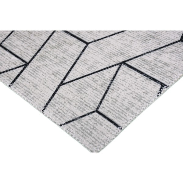 Šviesiai pilkas plaunamas kilimas 80x150 cm - Vitaus-image-2