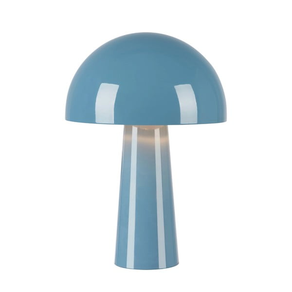 Mėlynos spalvos stalinis šviestuvas (aukštis 36 cm) su metaliniu gaubtu Mantar – Markslöjd