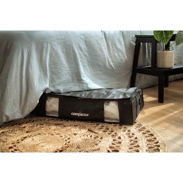 Juoda daiktadėžė po lova Compactor XXL Black Edition 3D, 145 l-image-1