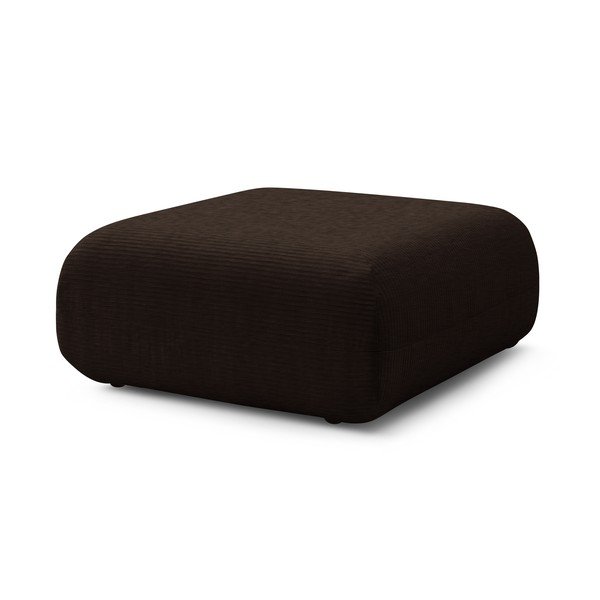 Tamsiai rudos spalvos velvetinis pufas Lecomte - Bobochic Paris-image-3