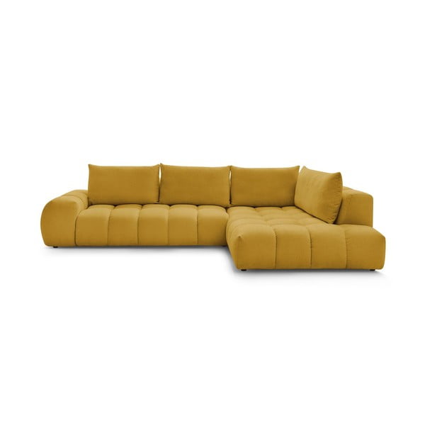 Kampinė sofa ochros spalvos (su dešiniuoju kampu) Everest – Bobochic Paris