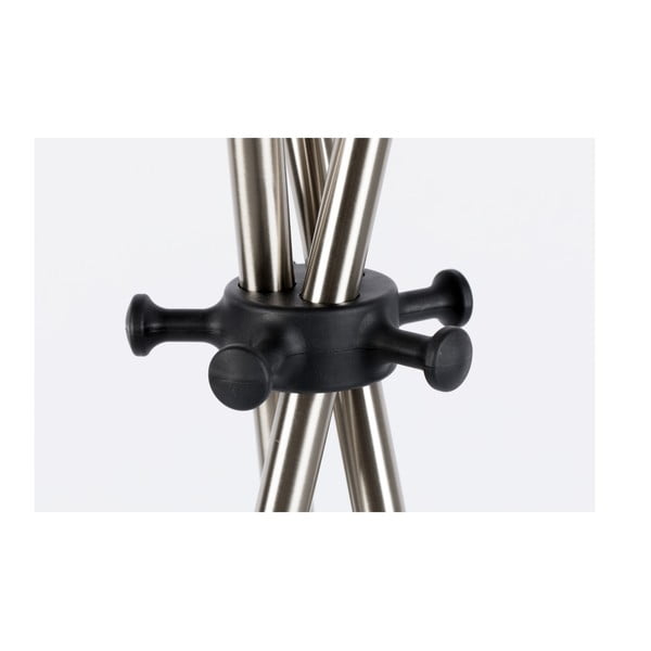 Iš plieno palto stovas sidabrinės spalvos Darwin – White Label-image-4