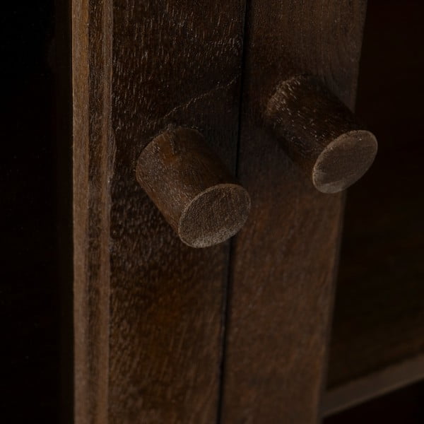 Rudos spalvos iš mango masyvo vitrina 80x100x40 cm Ravi – Ixia-image-4