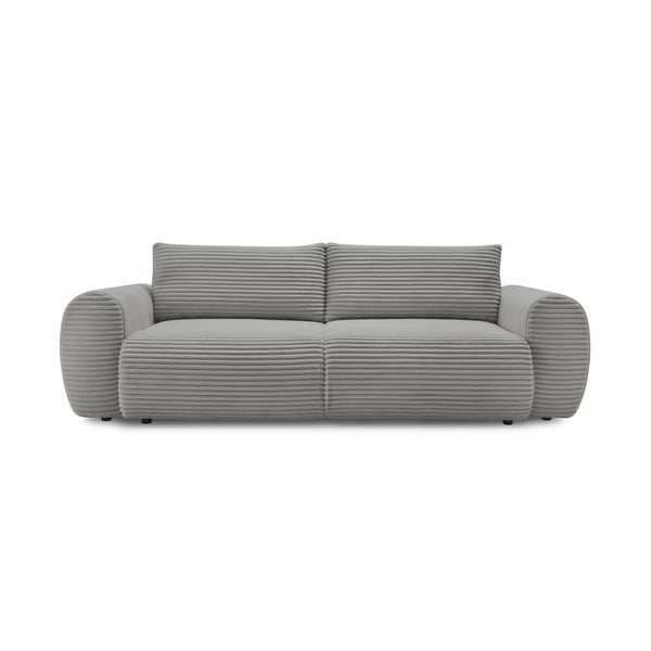 Iš kordinio velveto sulankstoma sofa tamsiai pilkos spalvos 257 cm Lucien – Bobochic Paris