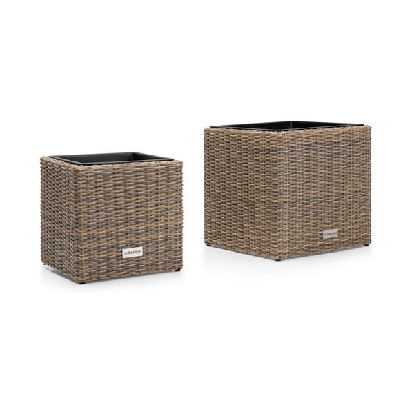 Pilkos spalvos sodo vazonų rinkinys Bonami Essentials Natural-image-1