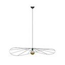 Kabantis šviestuvas juodos spalvos ø 70 cm Elliot – Sollux