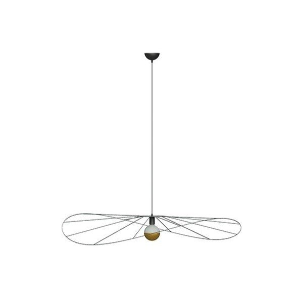 Kabantis šviestuvas juodos spalvos ø 70 cm Elliot – Sollux