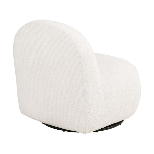 Kreminės spalvos pasukamas krėslas Milo – House Nordic-image-4