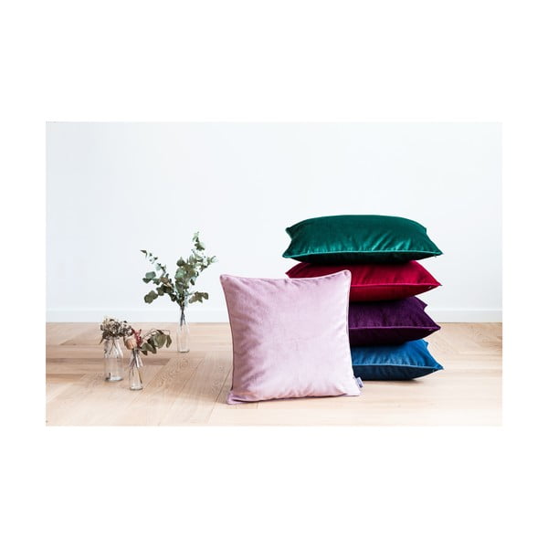 Raudonas užvalkalas WeLoveBeds Mystic Burgundy, 50 x 50 cm-image-4