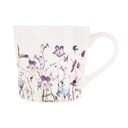 Baltos spalvos/violetinės spalvos iš porceliano puodelis 430 ml Louka – Orion