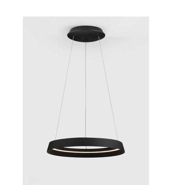 Matinės juodos spalvos iš aliuminio kabantis šviestuvas LED su pritemdymo funkcija ø 45 cm su gaubtu iš akrilo stiklo Ormi – Nova Luce-image-3