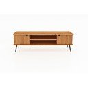 Natūralios spalvos ąžuolinis TV staliukas 180x57 cm Kula - The Beds