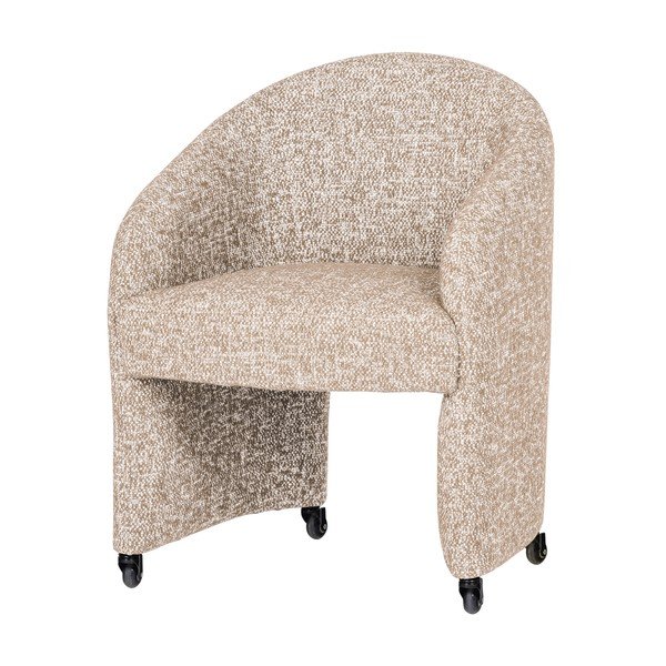 Smėlio spalvos iš audinio biuro kėdė Cordo – WOOOD