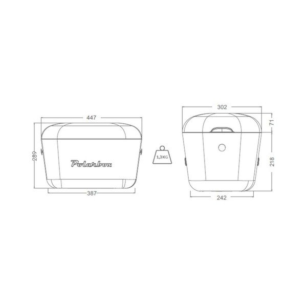 Violetinės spalvos termo dėžė 20 l Pop – Polarbox-image-4