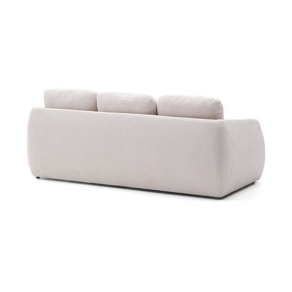 Kreminės spalvos iš šenilinio audinio sulankstoma sofa 225 cm Laira – Kave Home-image-4