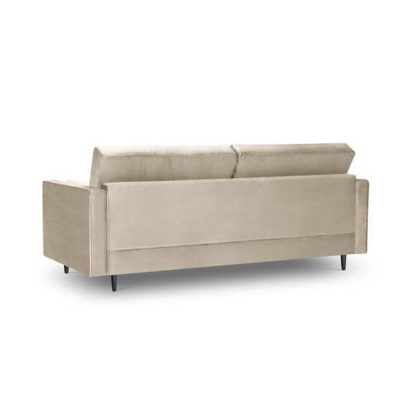 Smėlio spalvos aksominė sofa Milo Casa Santo, 219 cm-image-3