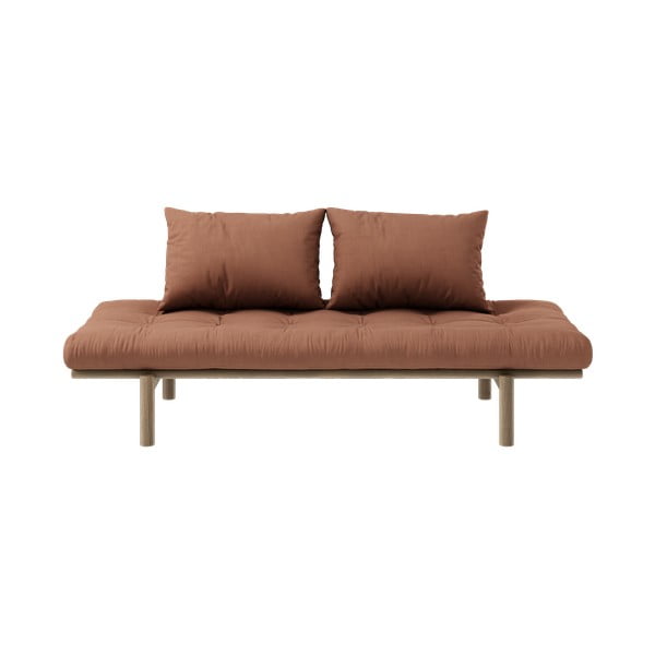 Oranžinė sofa lova 200 cm Pace - Karup Design