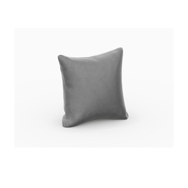 Pilka aksomo pagalvėlė modulinei sofai Rome Velvet - Cosmopolitan Design-image-1